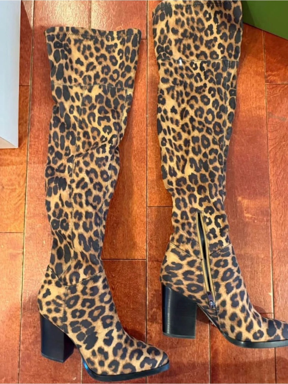 Brand new never worn Marc fisher cheetah knee high boots